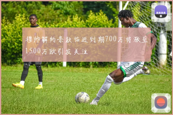 穆帅解约条款临近到期700万将涨至1500万欧引发关注